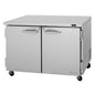 Turbo Air PUR-48-N 48 1/4" Solid Door Undercounter Refrigerator