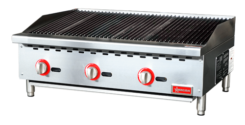Omcan 47378 36" Gas Countertop Charbroiler