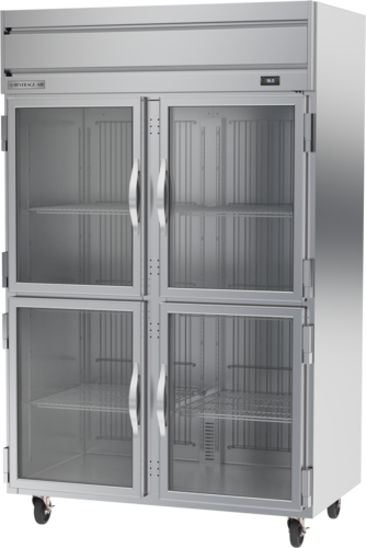 Beverage-Air HRPS2HC-1HG 52" 2 Section Glass Door Reach-In Refrigerator