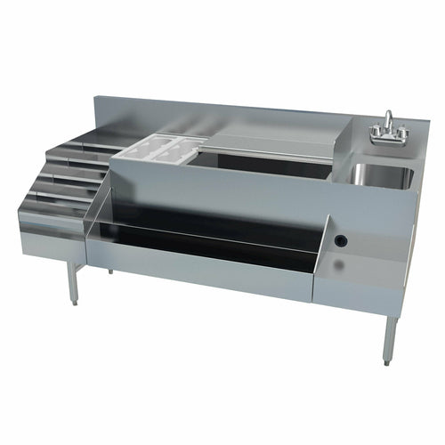 LaCrosse MS5-36CTCHSRBDL+10 60" Underbar Ice Bin / Cocktail Station
