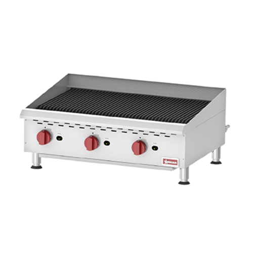 Omcan 43728 36" Gas Countertop Charbroiler