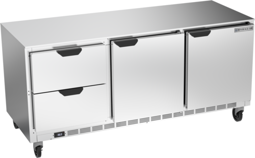 Beverage-Air UCRD72AHC-2 72" Solid Door Undercounter Refrigerator