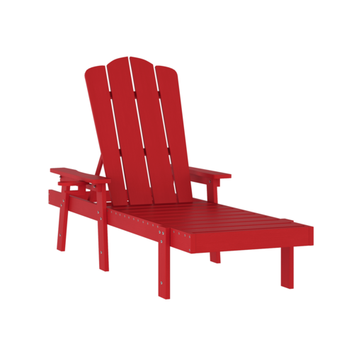 Flash Furniture LE-HMP-070-01-RED-GG 19 1/4" Patio Lounge Seating