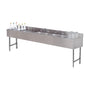 Advance Tabco SLC-83C-L 96" Underbar Ice Bin / Cocktail Station