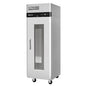 Turbo Air M3R24-1-G-N(-L) 28 3/4" 1 Section Glass Door Reach-In Refrigerator
