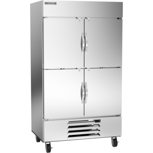 Beverage-Air HBF44HC-1-HS 47" 2 Section Solid Door Reach-In Freezer