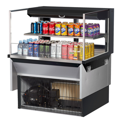 Turbo Air TOM-36L-UFD-W(B)-2SI-N 35 7/8" Refrigerated Display Case