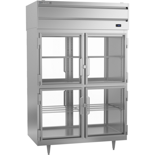Beverage-Air PFD2HC-1BHG 52 1/8" 2 Section Glass Door Pass-Thru Freezer