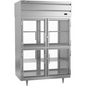 Beverage-Air PFD2HC-1BHG 52 1/8" 2 Section Glass Door Pass-Thru Freezer