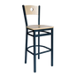 BFM Seating 2152B-SB W 17 1/2" Barstool
