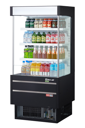 Turbo Air TOM-25MSEW(B)-N 28" Open Air Merchandiser