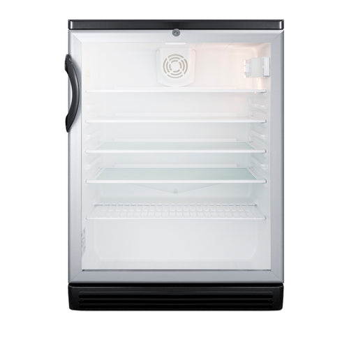 Summit SCR600BGLBI 23 5/8" Refrigerated Merchandiser