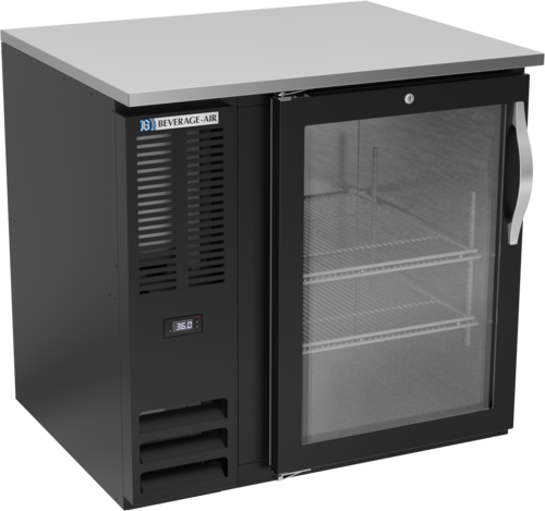 Beverage-Air BB36HC-FG-B 36" Glass Door Back Bar Cooler