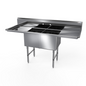 NBR 2SS-162014LR18 71 1/4" Compartment Sink