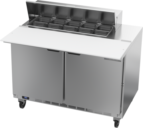 Beverage-Air SPE48HC-10C 48" 2 Doors 12 Pan Sandwich / Salad Prep Table