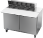 Beverage-Air SPE48HC-10C 48" 2 Doors 12 Pan Sandwich / Salad Prep Table