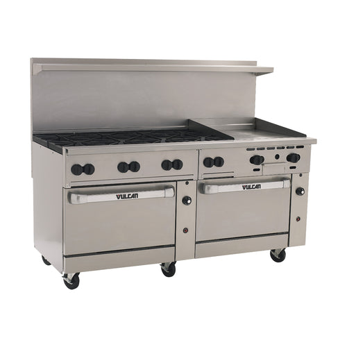 Vulcan 72SS-8B24G 72" 8 Burner Gas Restaurant Range