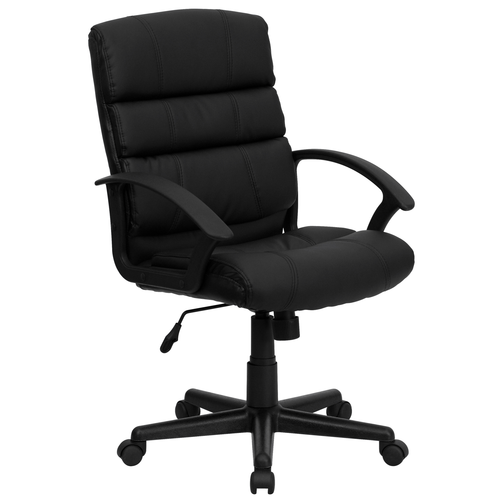Flash Furniture GO-1004-BK-LEA-GG 26 1/2" Dining Chair