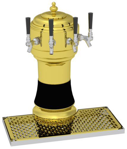 Glastender ZT-5-PB 13" Draft Beer Tower
