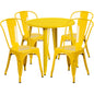 Flash Furniture CH-51090TH-4-18CAFE-YL-GG Patio Dining Set