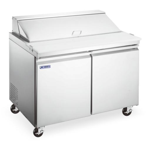Omcan 59129 36" 2 Doors 15 Pan Mega Top Sandwich / Salad Prep Table