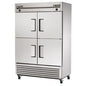 True T-49DT-4-HC 54 1/8" 2 Section Solid Door Reach-In Refrigerator Freezer