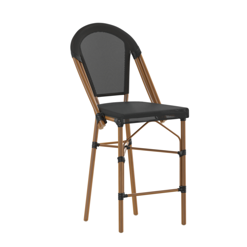 Flash Furniture SDA-AD642107-CS-BK-NAT-GG 18 1/2" Patio Barstool
