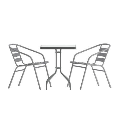 Flash Furniture TLH-0731SQ-017CSV2-GG 23 1/2" Patio Dining Set