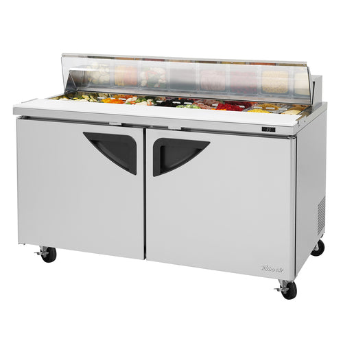 Turbo Air TST-60SD-N-CL 2 Doors 16 Pan Sandwich / Salad Prep Table