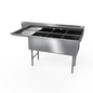 NBR 3SS-242414L24 100 1/4" Compartment Sink