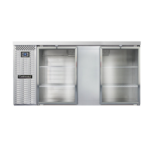 Continental Refrigerator BB69SNSSGD 69" Solid Door Back Bar Cooler