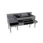 Glastender ALL-66C-CP10 66" Underbar Ice Bin / Cocktail Station