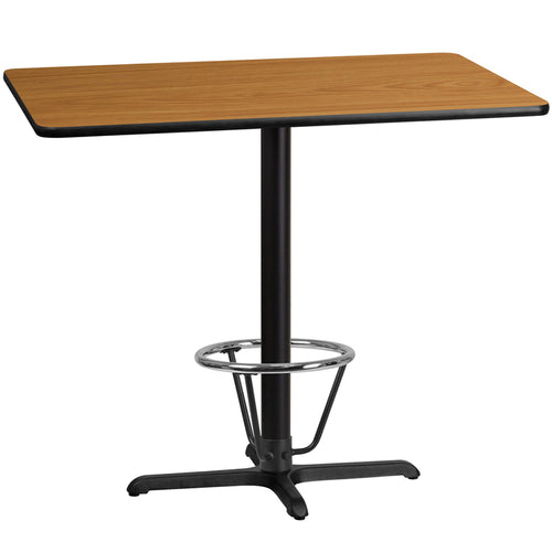 Flash Furniture XU-NATTB-3048-T2230B-3CFR-GG Dining Table