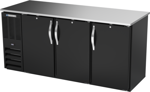Beverage-Air BBN72HC-PT-B 72" Solid Door Back Bar Cooler