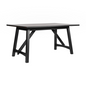 Flash Furniture KER-T-851-BLK-60-GG 44 1/2" Dining Table