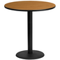 Flash Furniture XU-RD-42-NATTB-TR24B-GG Dining Table