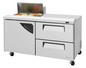 Turbo Air TST-60SD-08S-D2-N 60 1/4" 1 Door 9 Pan Sandwich / Salad Prep Table