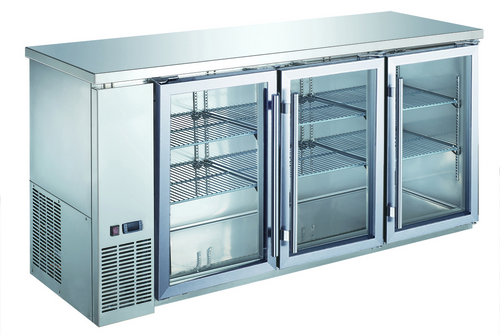 Entree EBB72-24GSX 72 3/4" Solid Door Back Bar Cooler