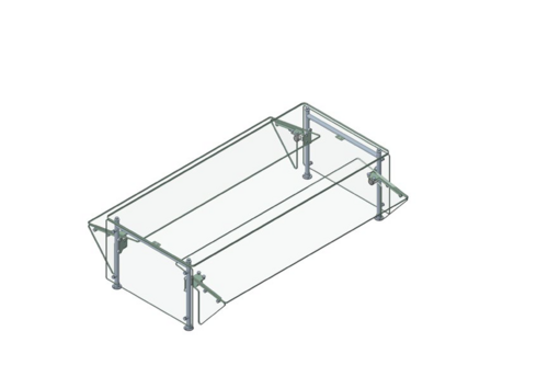 Randell RS AFS-STDS-60 60" Sneeze Guard