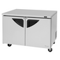 Turbo Air TUR-48SD-N 48 1/4" Solid Door Undercounter Refrigerator