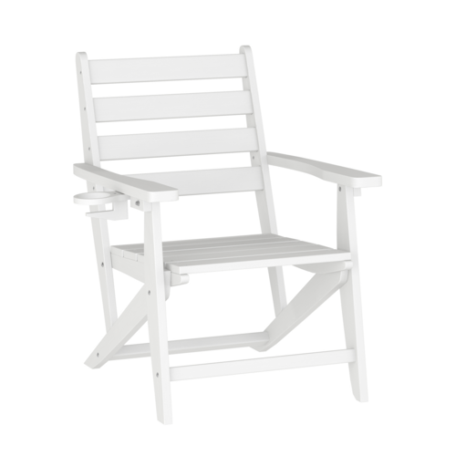 Flash Furniture LE-HMP-2037-10-WHT-GG 50 1/4" Patio Lounge Seating