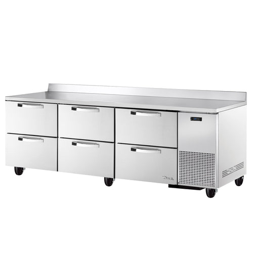 True TWT-93D-6-HC~SPEC3 93 1/4" 6 Drawer Worktop Refrigerator