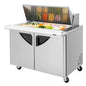 Turbo Air TST-48SD-18-N 48 1/4" 2 Doors 18 Pan Mega Top Sandwich / Salad Prep Table