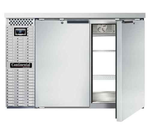 Continental Refrigerator BB50NSSPT 50" Solid Door Back Bar Cooler