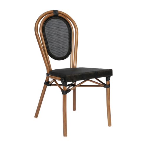 Flash Furniture SDA-AD642002S-TXT-BK-NAT-GG 18" Dining Chair