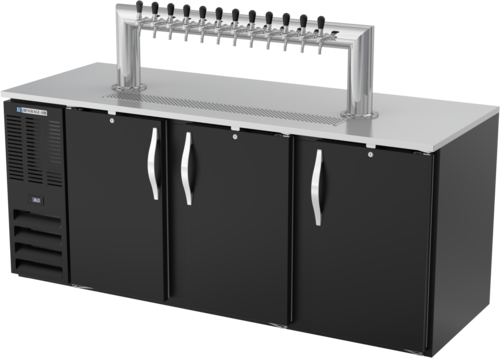 Beverage-Air DD78HC-B-12T 78" Draft Beer Cooler