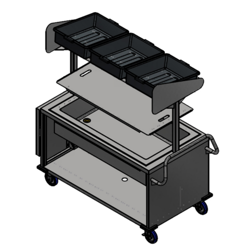 Winholt SS-BC-2748H29-INSULIB-FS18-TOS 72 1/2" Vending Merchandising Kiosk