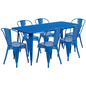 Flash Furniture ET-CT005-6-30-BL-GG Patio Dining Set