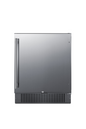 Summit FF27BSS 26 3/4" Solid Door Undercounter Refrigerator