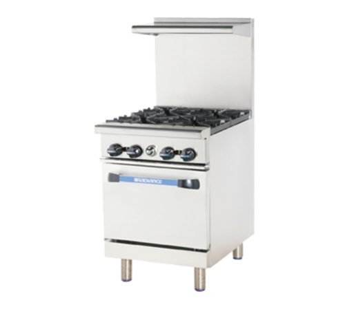 Turbo Air TAR-4 24" 4 Burner Gas Restaurant Range